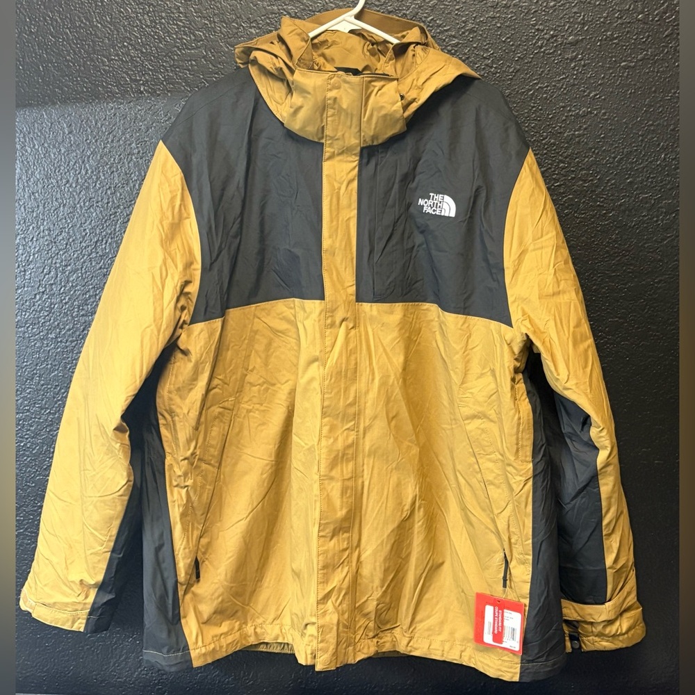 The North Face Men's Gold and Black Performance Jacket
